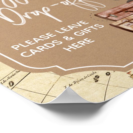 Liefde is een Avontuur Bruidsfeest Poster (Hoek)