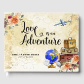 Liefde is een Avontuur Bruidsuitnodiging Gastenboek (Voorkant)