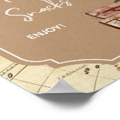 Liefde is een Avontuur Bruiloft Feest Poster (Hoek)