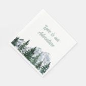 Liefde is een avontuur servetten (Hoek)