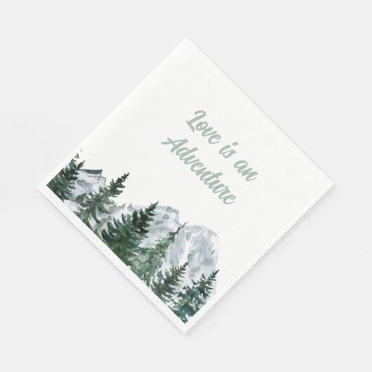 Liefde is een avontuur servetten (Hoek)