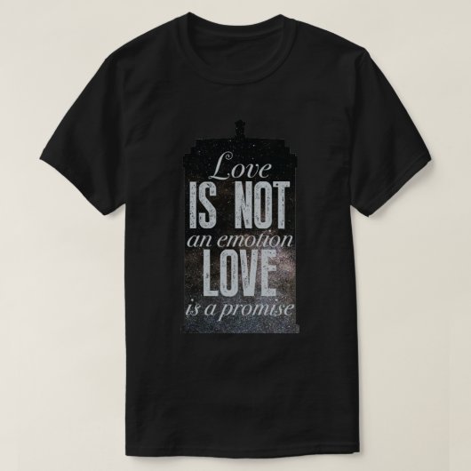 Liefde is een belofte t-shirt (Design voorkant)