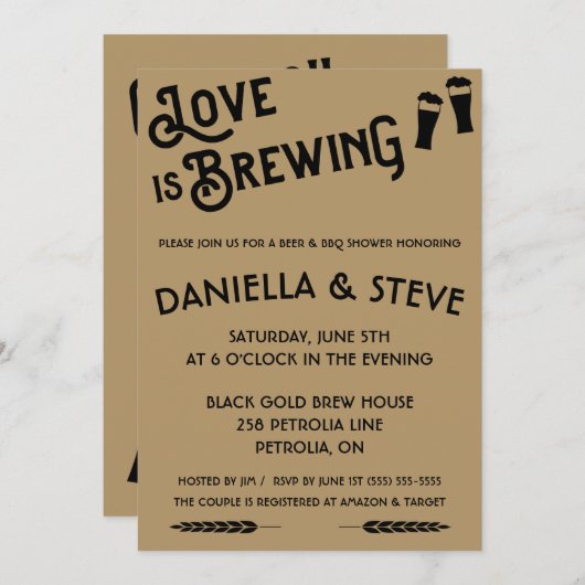 Liefde is een bierbrouwerij met een hoogstaande sc kaart (Voorkant / Achterkant)