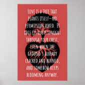 Liefde Is Een Boom Poster (Voorkant)