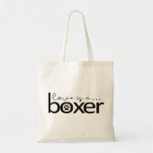 Liefde is een Boxer Tote Bag (Voorkant)