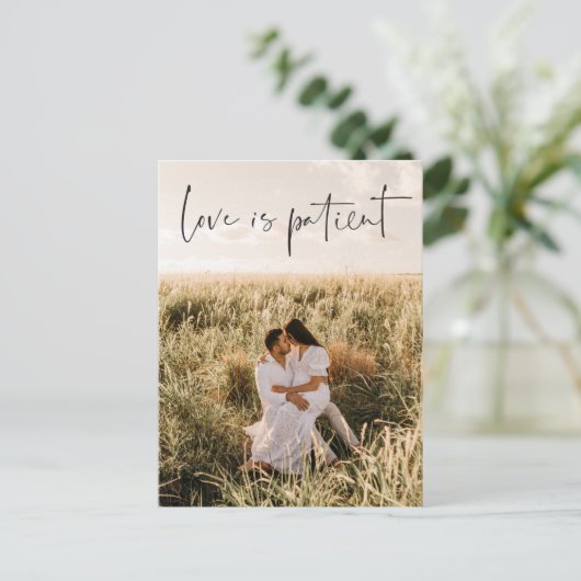 Liefde is een Briefkaart dat de patiënt het huweli (Staand voorkant)