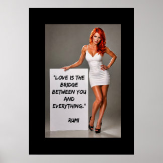 Liefde is een brug poster