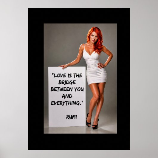 Liefde is een brug poster (Voorkant)