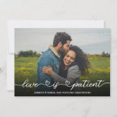 Liefde is een bruiloft met uitgestelde patiënt-fot kaart (Voorkant)