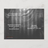 Liefde is een buitenaards gothic Weddenschap Aankondigingskaart (Achterkant)