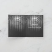 Liefde is een buitenaards gothisch huwelijk bedankkaart (Binnen)