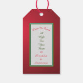 Liefde is een cadeau voor je rood cadeaulabel (Achterkant)