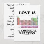 Liefde is een chemische reactie (Periodic Table) Kaart (Voorkant / Achterkant)