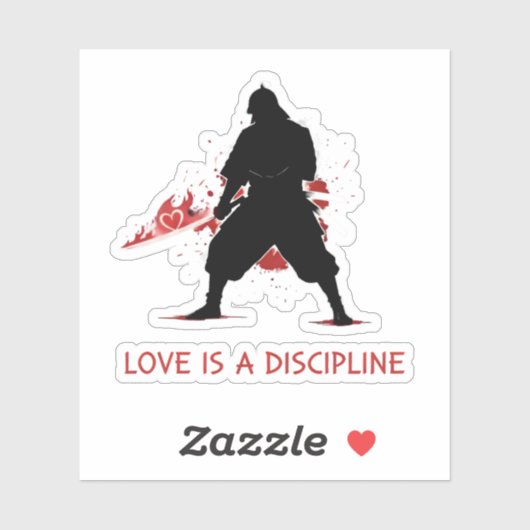 Liefde is een discipline sticker (Vel)