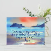 Liefde is een eindeloos Wenskaart voor Waterverf i Kaart (Staand voorkant)