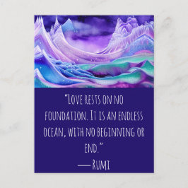 Liefde is een eindeloze oceaandigitale kunst briefkaart