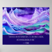 Liefde is een eindeloze oceaandigitale kunst poster (Voorkant)