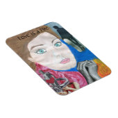 Liefde is een Fire Pop Art Music Magnet Magneet (Rechterzijde)