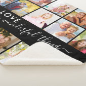 Liefde is een geweldig ding 15 Photo Black Sherpa Deken (3/4)