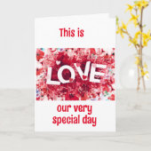 LIEFDE IS EEN *HEEL MOOI DING* VOOR ONS! KAART (Gele Bloem)