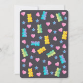 Liefde is een heel zoete Candyland Bruiloftfeest Kaart (Achterkant)