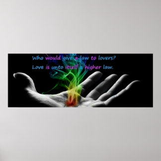 Liefde is een hogere wet poster