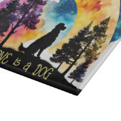 Liefde is een Hond die op je wacht *Personaliseer* Snijplank (Hoek)