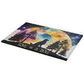 Liefde is een Hond die op je wacht *Personaliseer* Snijplank (Hoek)