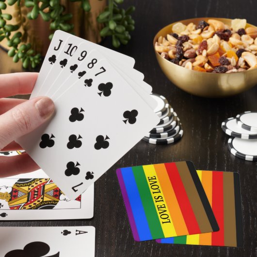 Liefde is een klassieke speelkaart pokerkaarten (Insitu)