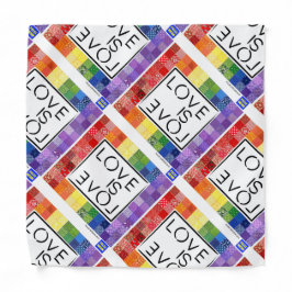 Liefde is een kleine regenboog bandana