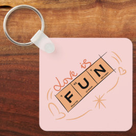 Liefde is een leuke Sleutelhanger