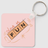 Liefde is een leuke Sleutelhanger (Achterkant)