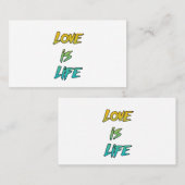 Liefde is een levensstandaard Gf & Bf Couple Goals Visitekaartje (Voorkant / Achterkant)