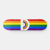 Liefde is een liefdesregenboogskateboard persoonlijk skateboard (Horizontaal)