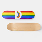 Liefde is een liefdesregenboogskateboard persoonlijk skateboard (Horizontaal)