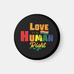 Liefde is een mensenrecht   LGBTQ   Pride   Regenb Magneet