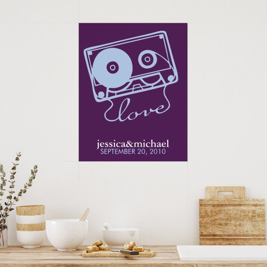 Liefde is een mixtape poster (Keuken)