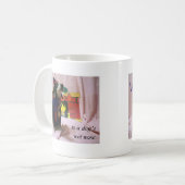 Liefde is een natte neus van een hond koffiemok (Voorkant links)