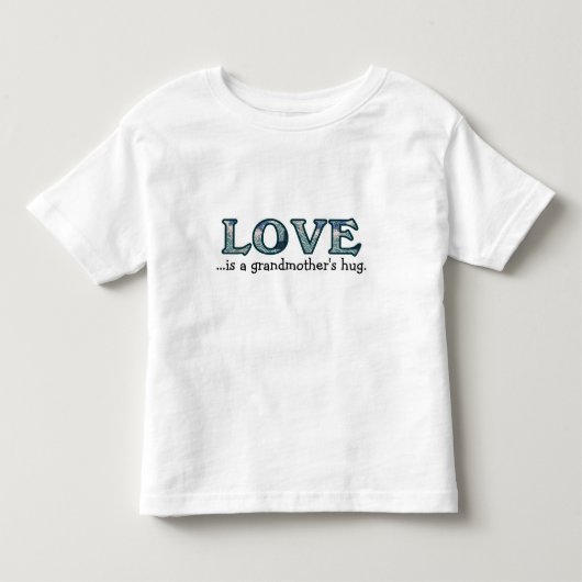 Liefde is een Oma Knuffel Ontwerp Kinder Shirts (Voorkant)