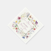 Liefde is een ontluikende boho wilde bloem bruidsd servet (Hoek)