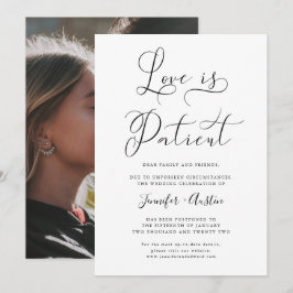 Liefde is een patiëntminimalistische weddenschap o save the date