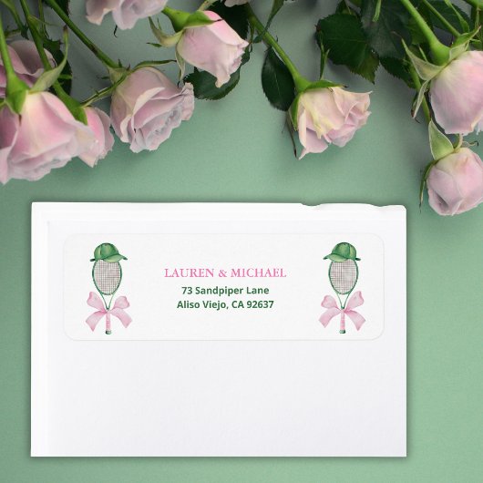 Liefde is een perfecte match Tennis BruidsShower C Etiket