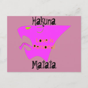 Liefde is een persoonlijk briefkaart van Hakuna Ma