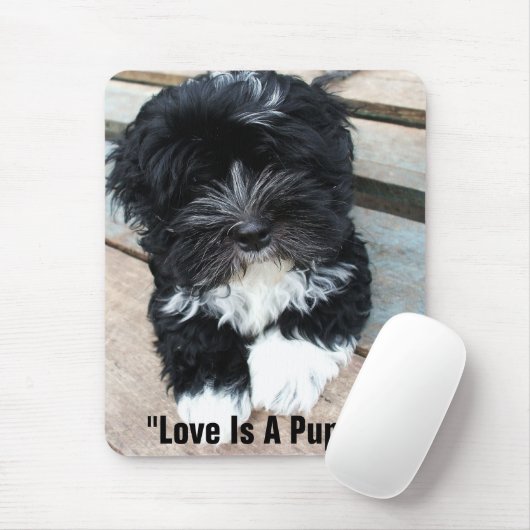 "Liefde is een puppy" mousepad van Zoltan Buday Muismat (Met muis)