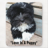 "Liefde is een puppy" mousepad van Zoltan Buday Muismat (Voorkant)