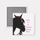 Liefde is een Quarter Horse magneet (Voorkant / Achterkant)