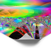 Liefde is een regenboog poster (Hoek)