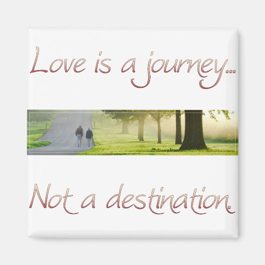 Liefde is een reis magneet (Voorkant)