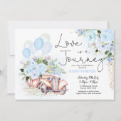 Liefde is een Reis Reis Avontuur Bruidsfeest Kaart (Voorkant)