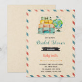 Liefde is een reis uitnodiging voor feestje (Voorkant / Achterkant)